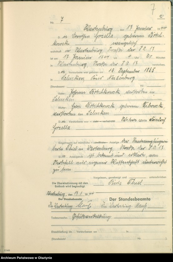 image.from.unit.number "Sterbebuch /Zweitbuch/ Nr 1 - 213"