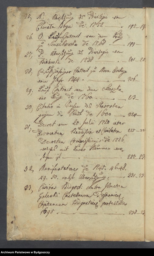 image.from.unit.number "Documente der Stadt Bromberg zum Prozess der Kämmerei gegen das Forstamt Bromberg wegen des Waldes bei Vorwerk Bocianowo. Odpisy dokumentów,"