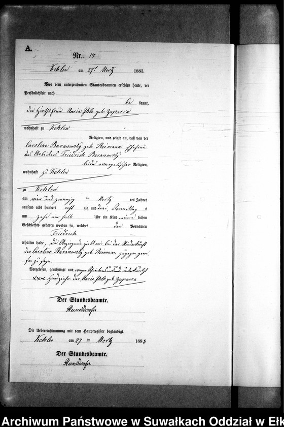 image.from.unit.number "Geburts-Neben-Register des Preussischen Standes-Amtes Kehlen Kreis Angerburg"