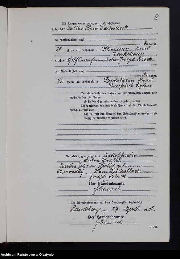 image.from.unit.number "Heiraths-Neben-Register Nr 1 - 11 [ Księga małżeństw - wtóropis ]"