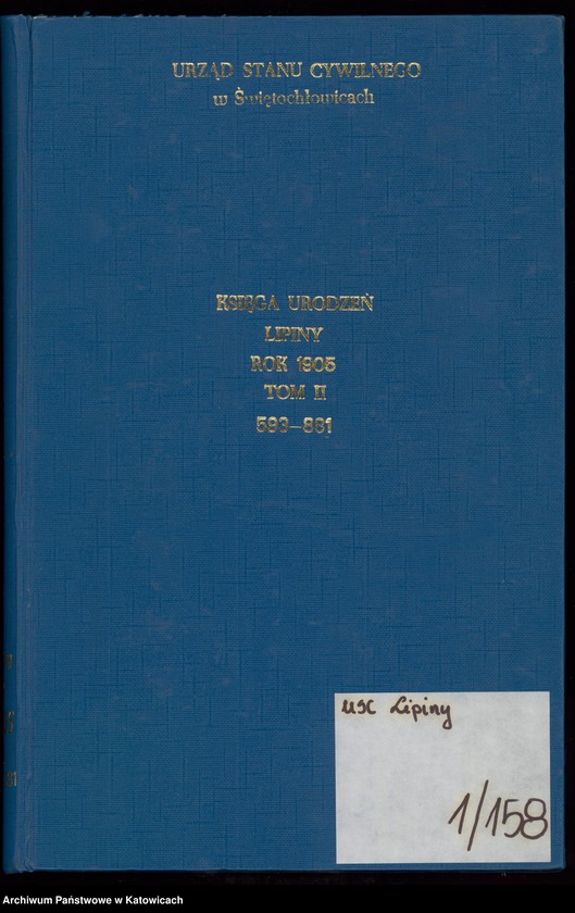 image.from.unit.number "Księga urodzeń T. II nr 593-881"