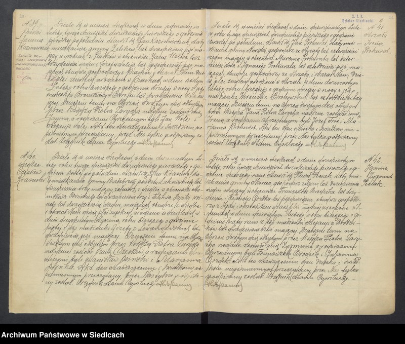 Obraz 14 z jednostki "Akty urodzeń, małżeństw, zgonów"