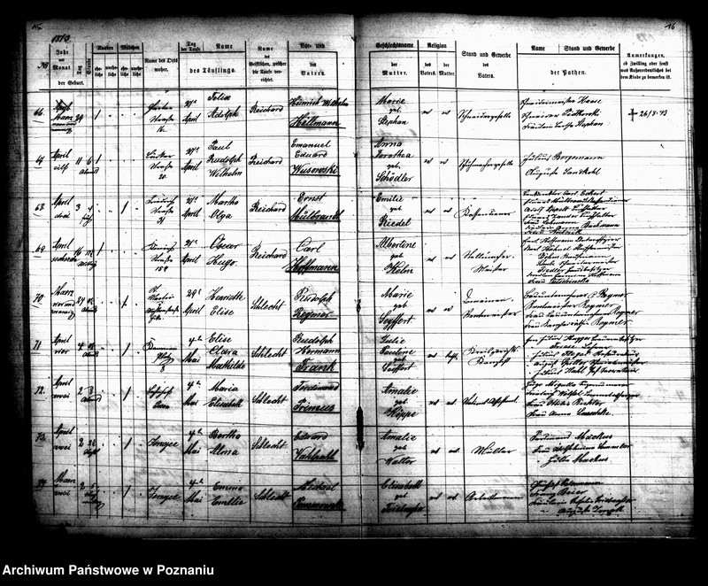 Obraz 9 z jednostki "Verzeichniss der gestorbenen Personen"