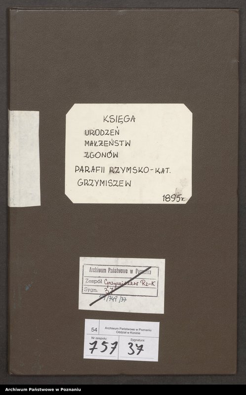 Obraz 2 z jednostki "Księga urodzeń, małżeństw, zgonów"