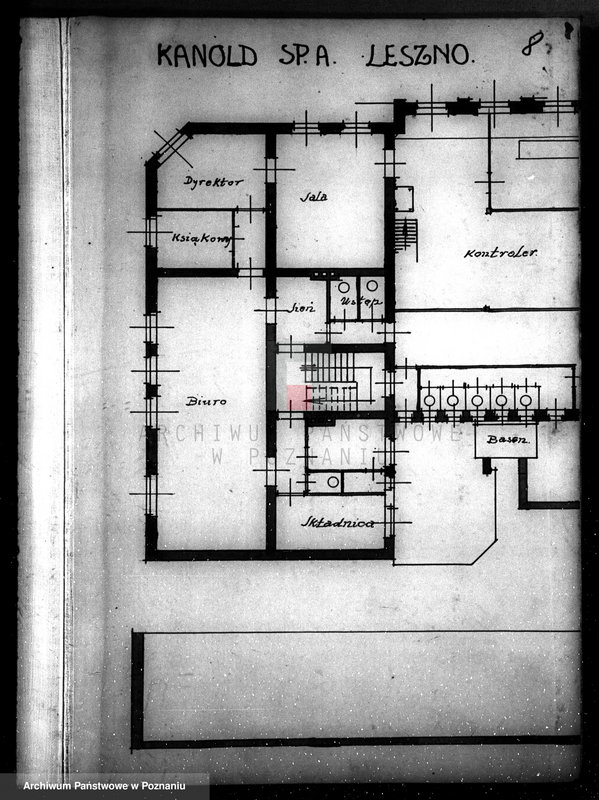 Obraz 12 z jednostki "Fabryka Cukierków "Kanold" S.A. w Lesznie, rysunki budowlane"