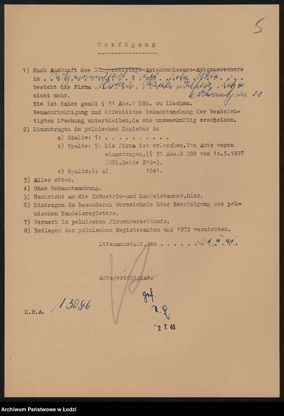 Obraz 7 z jednostki "Estera Chana Wolfisz vel Tadrys – sprzedaż pończoch"