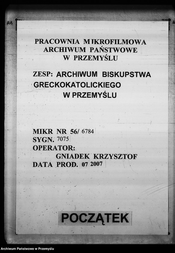 Obraz 1 z jednostki "[Kopie ksiąg metrykalnych parafii Kołodruby z filiami Lipice, Powerchów (dekanat Komarno)]"