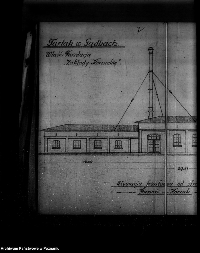 Obraz 11 z jednostki "Projekt na budowę tartaku w Gądkach /wł. Zakłady Kórnickie/"