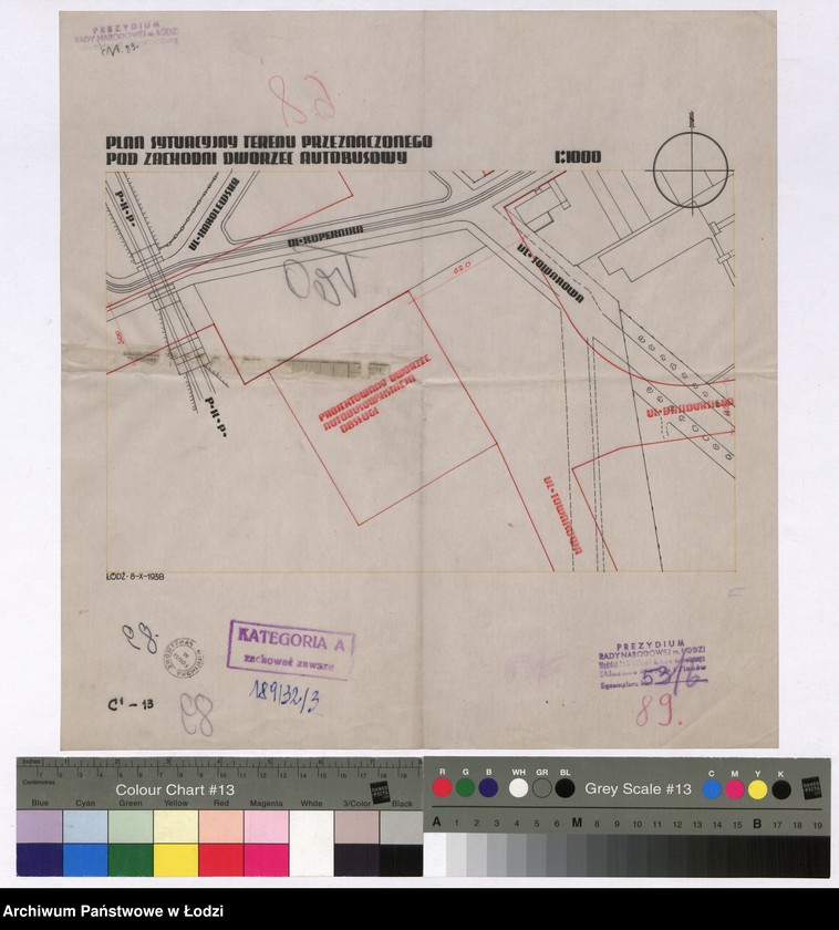 Obraz 1 z jednostki "Plan sytuacyjny terenów przeznaczonych pod zachodni dworzec autobusowy"