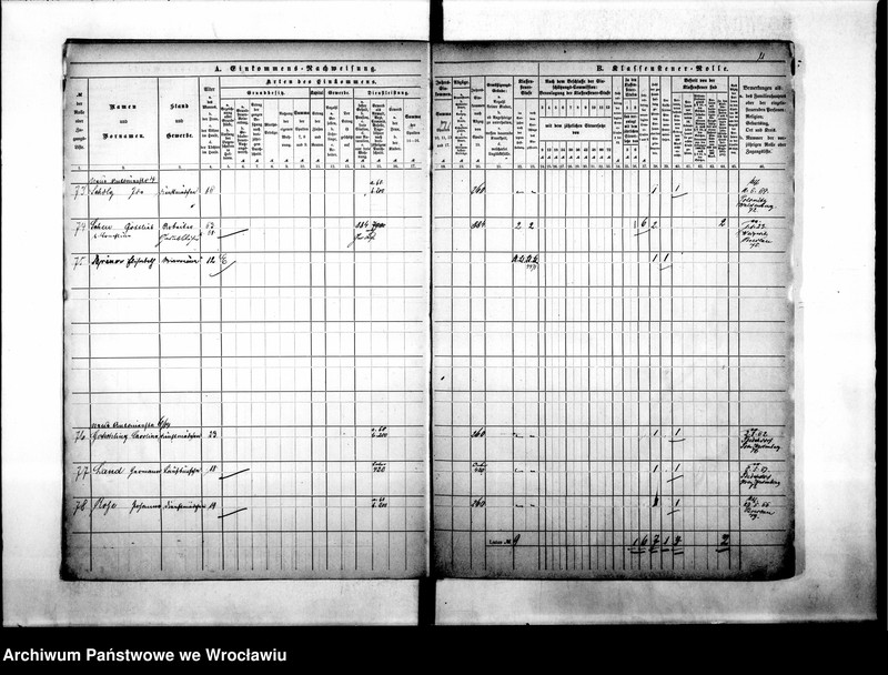 image.from.unit.number "Klassensteuerrolle nebst Eikommens - Nachweisung"