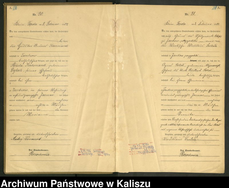 Obraz 14 z jednostki "[Księga urodzeń]"