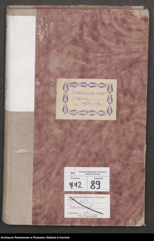 Obraz 2 z jednostki "Księga urodzeń, małżeństw i zgonów"