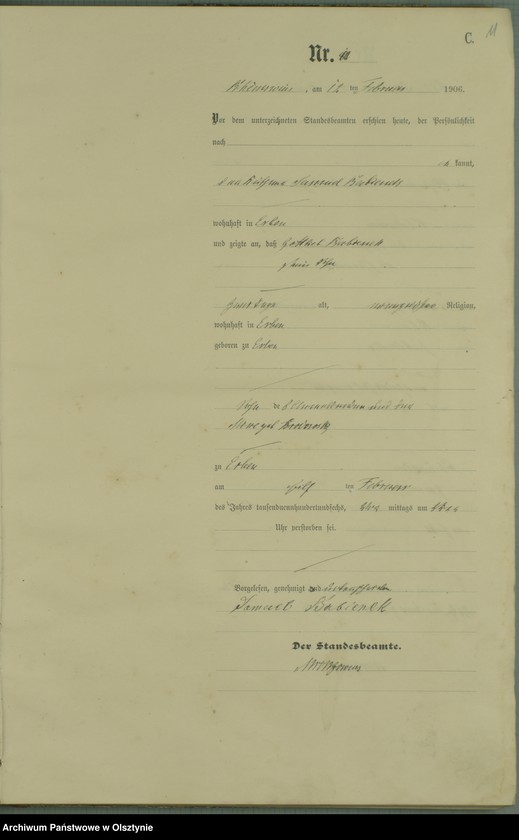 image.from.unit.number "Sterbe-Haupt-Register Nr 1 - 71"