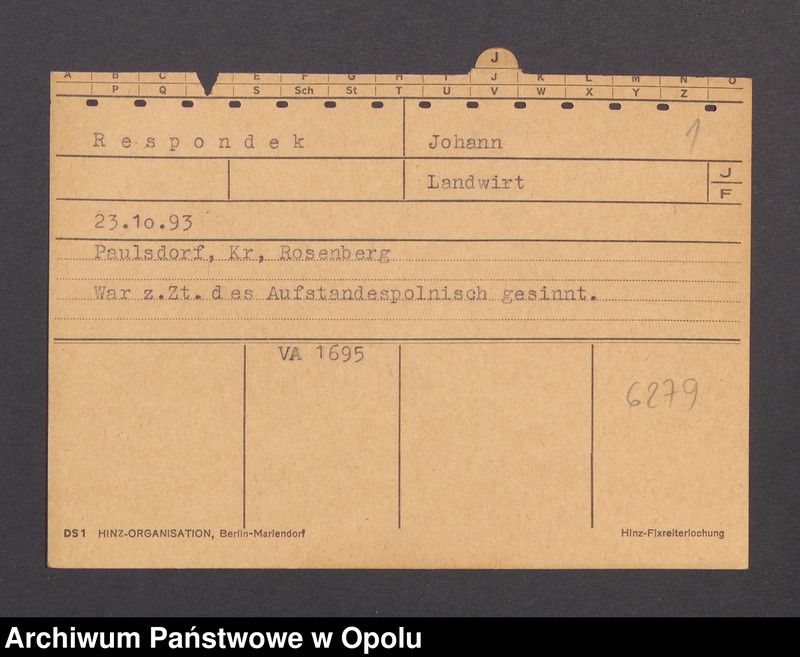 Obraz 3 z jednostki "[Respondek Johann, ur. 23.10.1893, zam. Paulsdorf]"