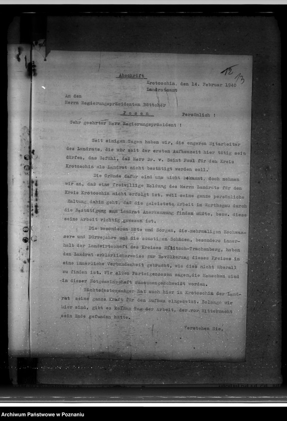 Obraz 17 z jednostki "Personelle Besetzung der Landratsämter"