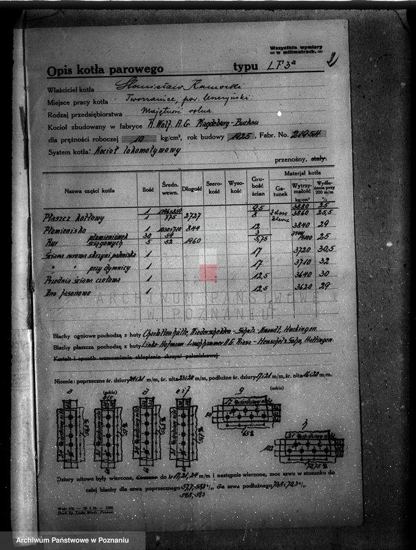 Obraz 6 z jednostki "Majętność rolna Tworzanice, pow. leszczyński Stanisław Kamoski nr woj. kotła 5868"