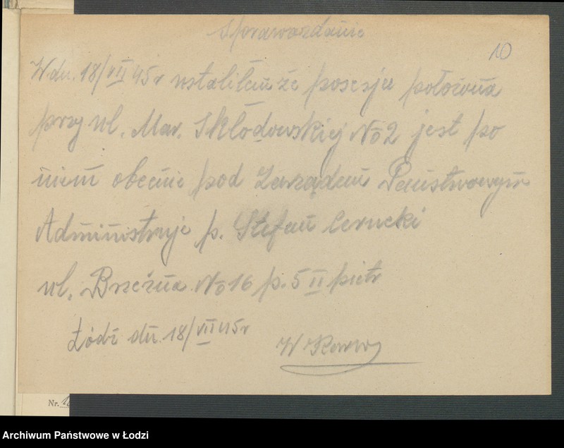 image.from.unit.number "Księga inwentarzowa nieruchomości m. Łodzi ul. Skłodowskiej"