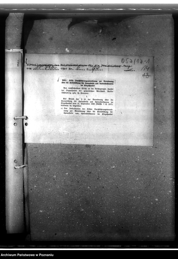 Obraz 18 z jednostki "Spinnstoffwirtschaft. Preisbildung"