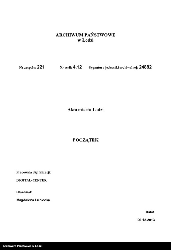 Obraz 2 z jednostki "[Spis ludności Łodzi] Michalski - Michałowicz"