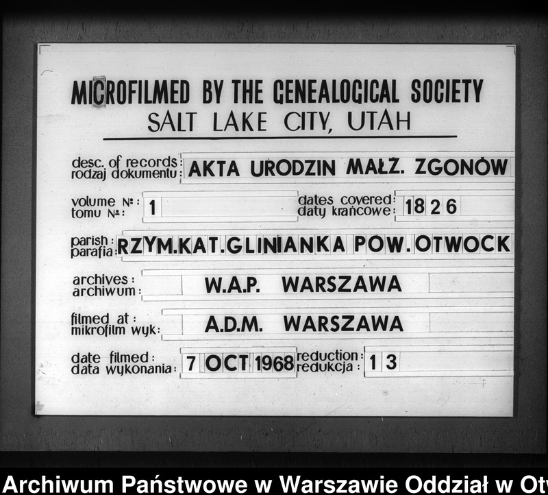 image.from.unit.number "Akta urodzeń, małżeństw i zgonów"