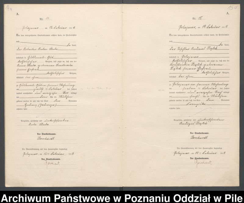 Obraz 10 z jednostki "Księga urodzeń"