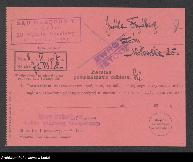Obraz 10 z jednostki "Judka Frydberg – sprzedaż manufaktury"