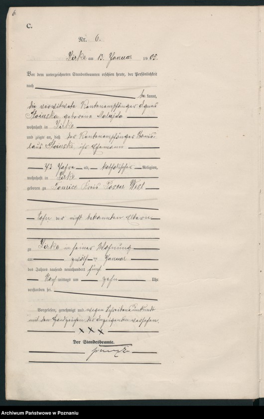 Obraz 9 z jednostki "Sterbe-Haupt-Register"