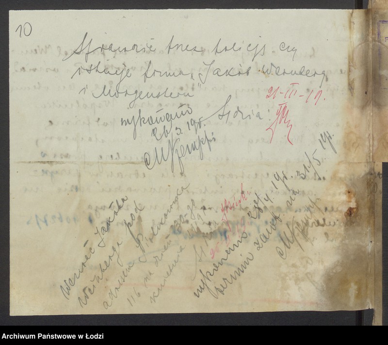 Obraz 12 z jednostki "Jakób Weinberg - sprzedaż towarów manufakturowych"