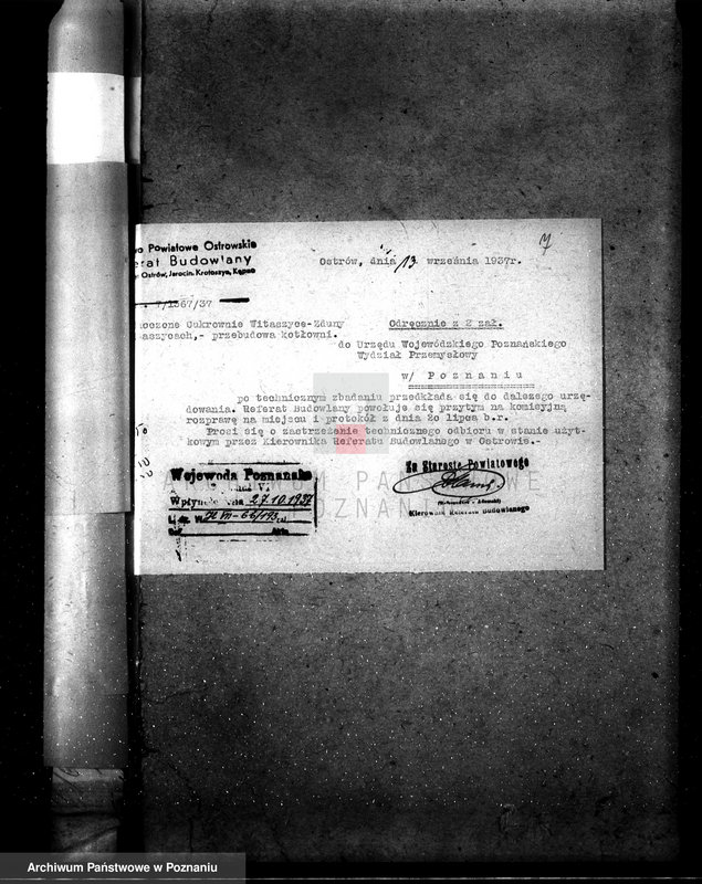 Obraz 11 z jednostki "Zatwierdzenie projektu urządzenia zakładu przemysłowego /cukrowni/ w Witaszycach pow. jarociński"