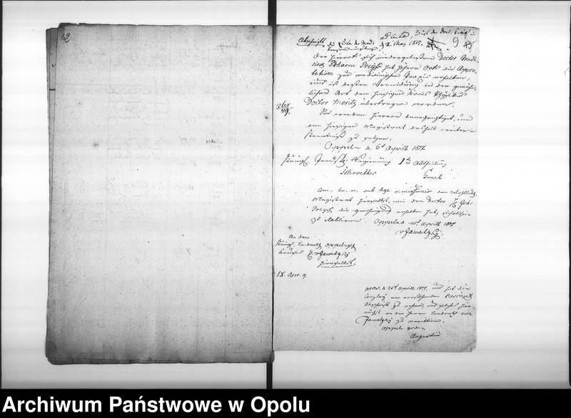 Obraz 11 z jednostki "Acta von Anfertigung und Einsendung der Nachweisungen des Medicinal Personals bey der Stadt Oppeln Vol. I pro 1817"