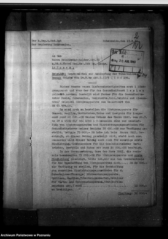 Obraz 6 z jednostki "Sondermittel zur Bekämpfung der Tuberkulose"