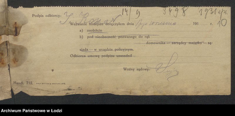 Obraz 12 z jednostki "Icek Koszer- Mojżesz vel Aron Neuman- sprzedaż gotowej garderoby"