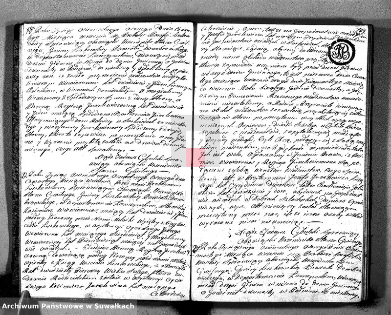 Obraz 13 z jednostki "Ta księga Małżeństw Honorowa Parafij Liszkowskiey"