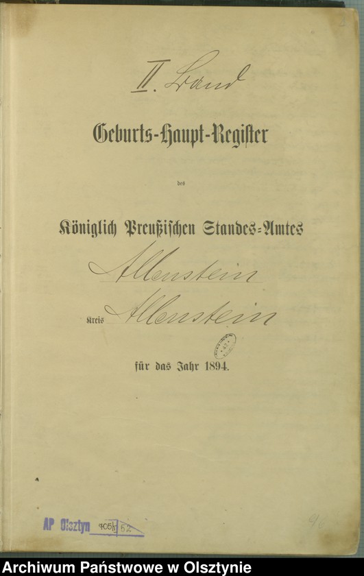 image.from.unit.number "Geburts-Haupt-Register Tom II,Nr 396 - 743"