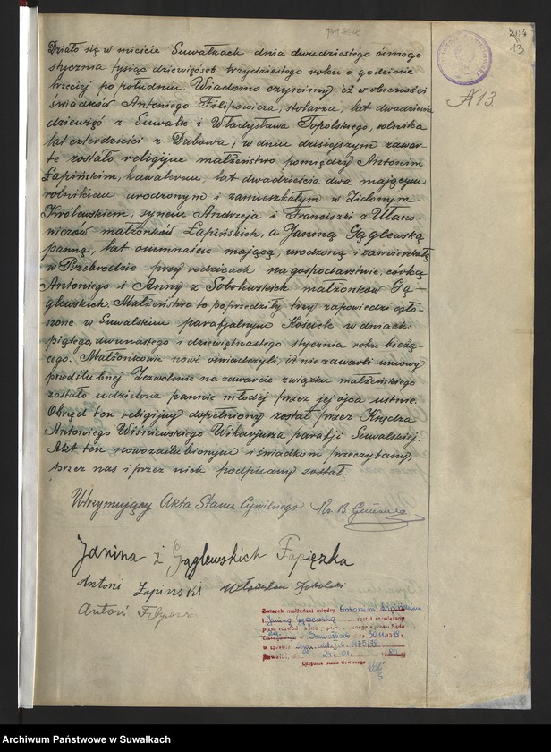 image.from.unit.number "Akty małżeństw 1930"