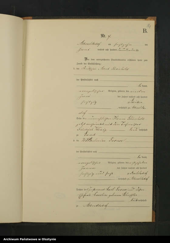 image.from.unit.number "Heiraths-Neben-Register Nr 1 - 15"