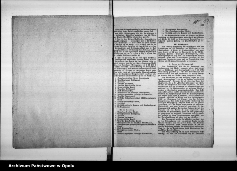 Obraz 14 z jednostki "Reichstags - und Landtags - Wahl 20 Mai 1928"