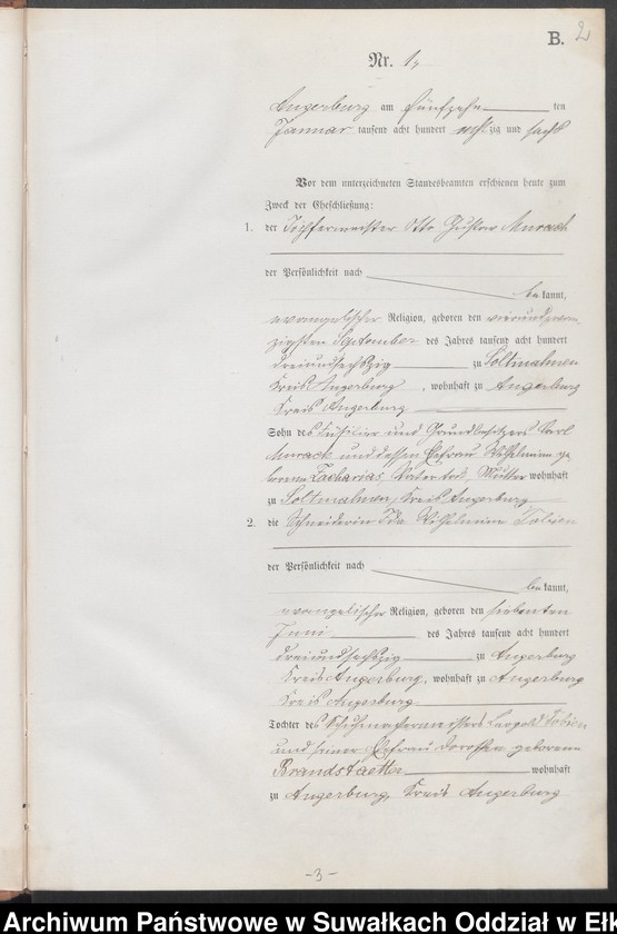 image.from.unit.number "Heiraths-Neben-Register des Preussischen Standes-Amtes Angerburg Kreis Angerburg"