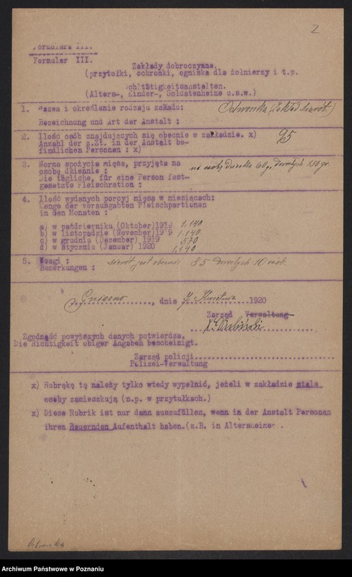 Obraz 4 z jednostki "[Zakłady dobroczynne w Gnieźnie - zaopatrywanie w tłuszcze (mięso)]"