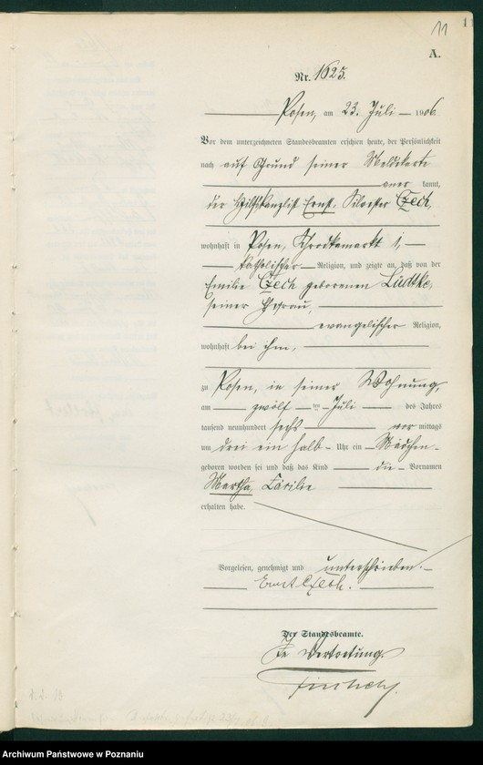 Obraz 13 z jednostki "Księga miejscowa urodzeń tom IV"