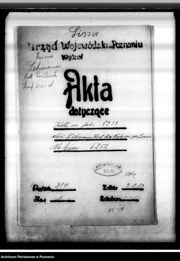 Obraz 4 z jednostki "Majętność Przybyszew, pow. leszczyński własność K. Lehmann nr woj. kotła 6252"