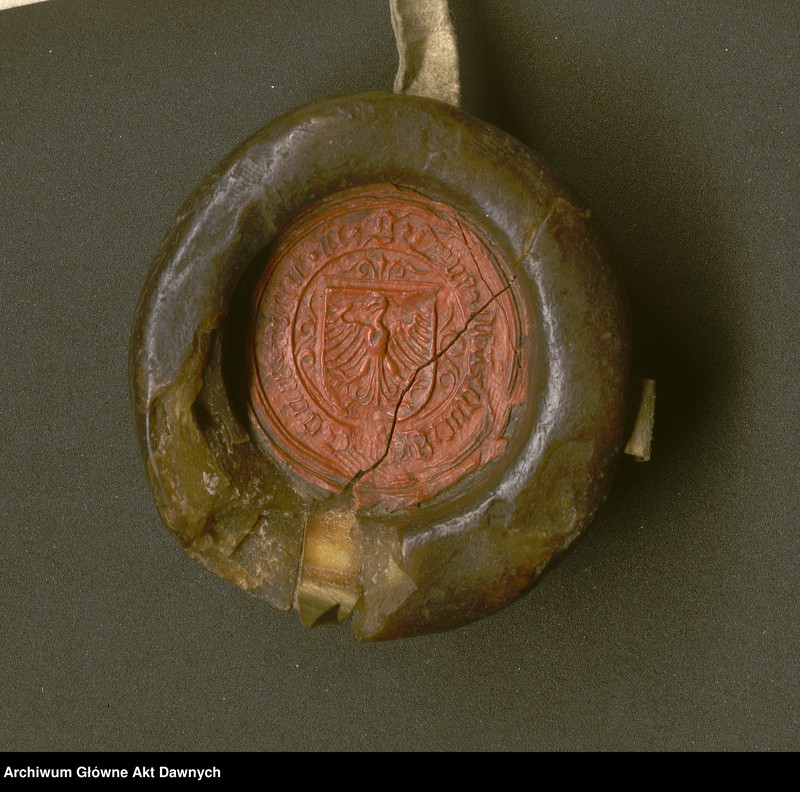 Obraz 9 z kolekcji "Pieczęcie książąt mazowieckich przy dokumentach dla miasta Warszawy111"