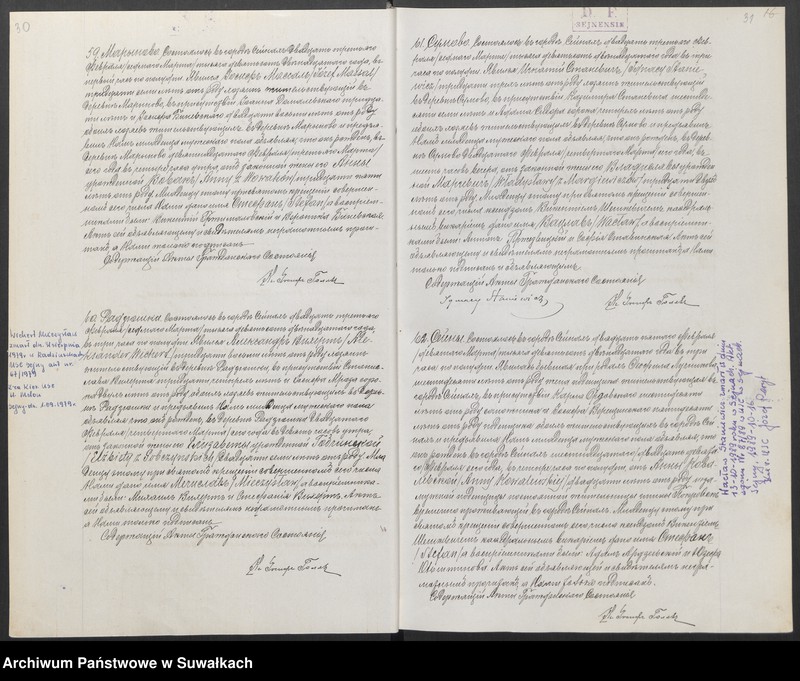image.from.unit.number "[Księga akt urodzeń, małżeństw i zgonów parafii rzymskokatolickiej w Senjnach]"