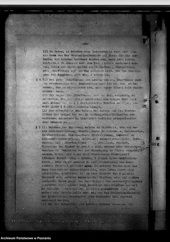Obraz 8 z jednostki "Bestattung menschlicher Leichen. Überwachung der Lager des Bundes Deutscher Mädel. Bekämpfung der Verlausung. Typhussonderermittlung"