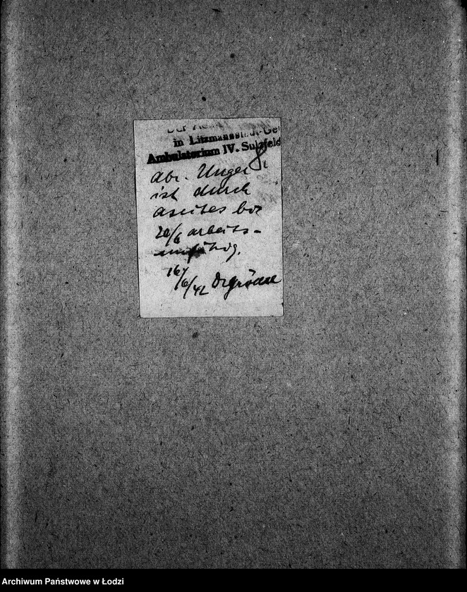 Obraz 11 z jednostki "Tischler-Abteilung [Zasiłki chorobowe dla pracowników wydziału, listy pracowników, zaświadczenia lekarskie]"