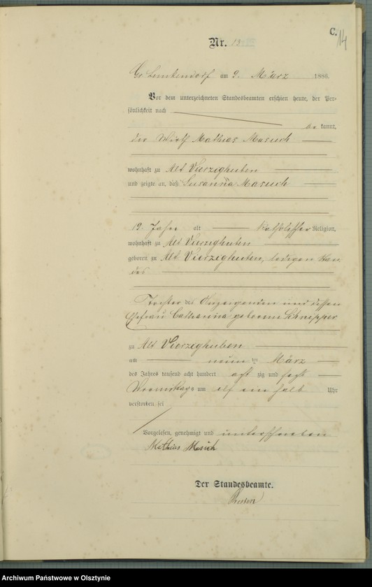 image.from.unit.number "Sterbe-Haupt-Register Nr 1 - 79"