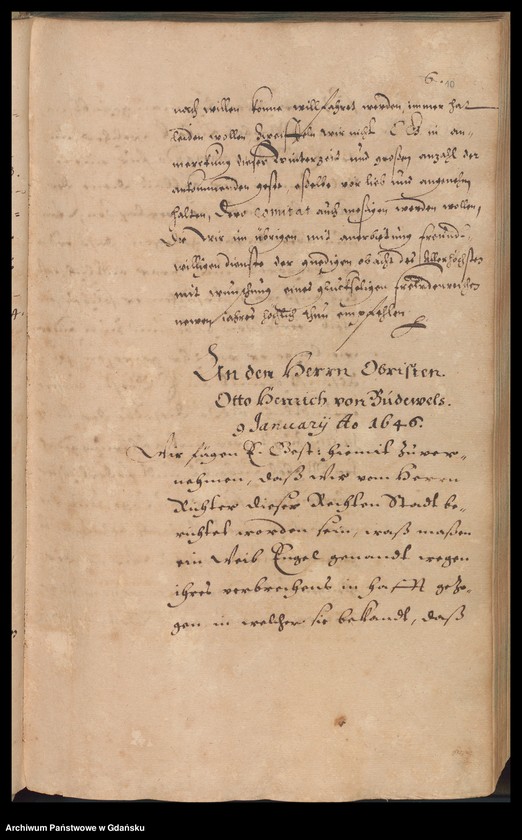 Obraz 13 z jednostki "Liber Missivarum in Anno Domini 1646. [Indeks adresatów]. Liber Missivarum in Anno Domini 1647. Index [adresatów]"