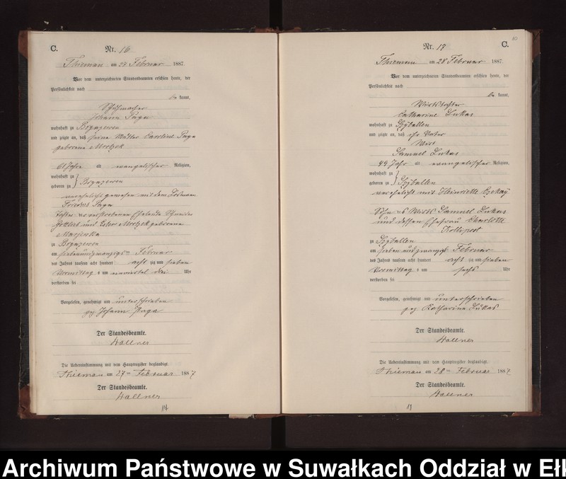 image.from.unit.number "Sterbe-Neben-Register des Preussischen Standes-Amtes Rydzewen Kreis Loetzen"