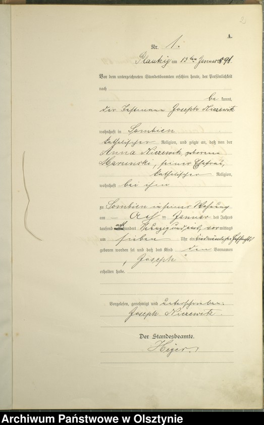 image.from.unit.number "Geburts-Haupt-Register Nr 1 - 46"