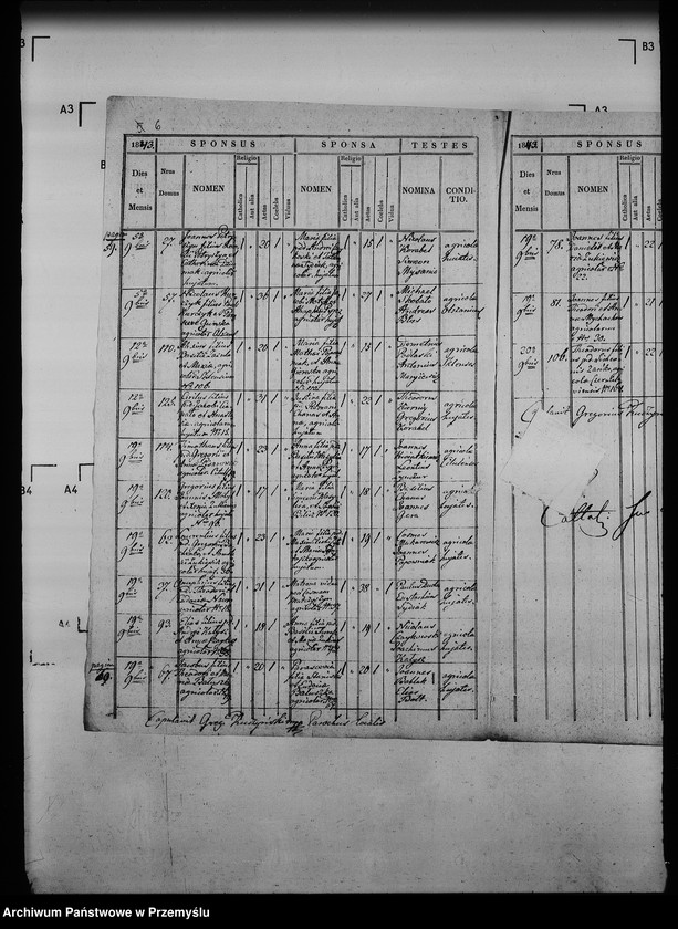 Obraz 10 z jednostki "[Kopie ksiąg metrykalnych parafii Jazów Nowy z filią Cetula (dekanat Jaworów)]"